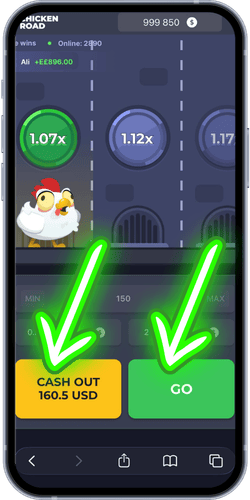 Chicken road Op tijd uitcashen